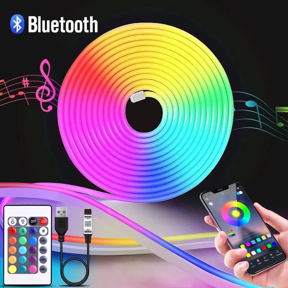 1-5 м RGB светодиодный неоновы – обзор и цена Led Strip Lights